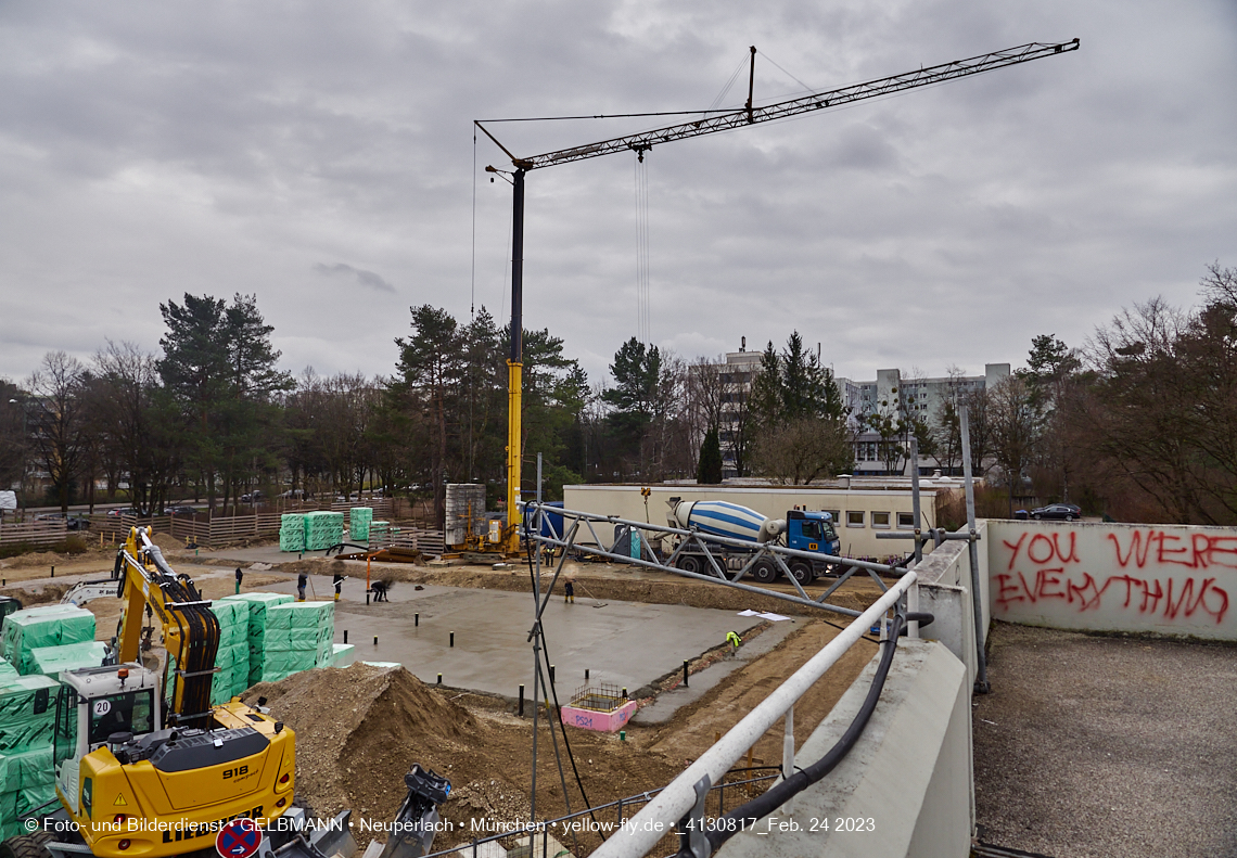 24.02.2023 -  Baustelle Haus für Kinder in Neupelach Quiddestraße 3